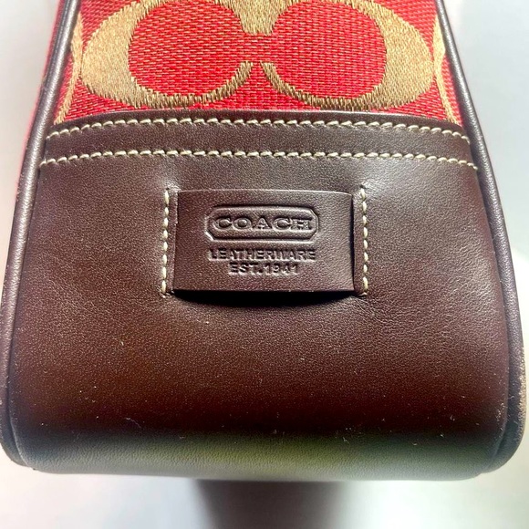 Coach Signature series tapestry and leather handbag PRICE..IS..VERY…FIRM! - Picture 5 of 16